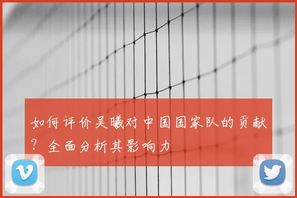 如何评价吴曦对中国国家队的贡献？全面分析其影响力